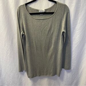 Spiegel Silk-Cashmere Blend Long-Sleeve Top Women's Medium Lagenlook Mature Cozy